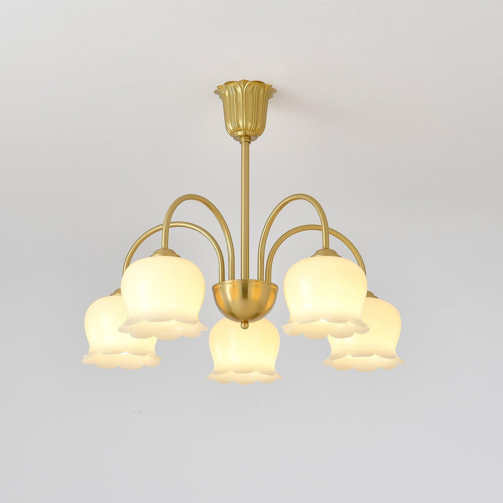 Florenza Brass Blossom Chandelier
