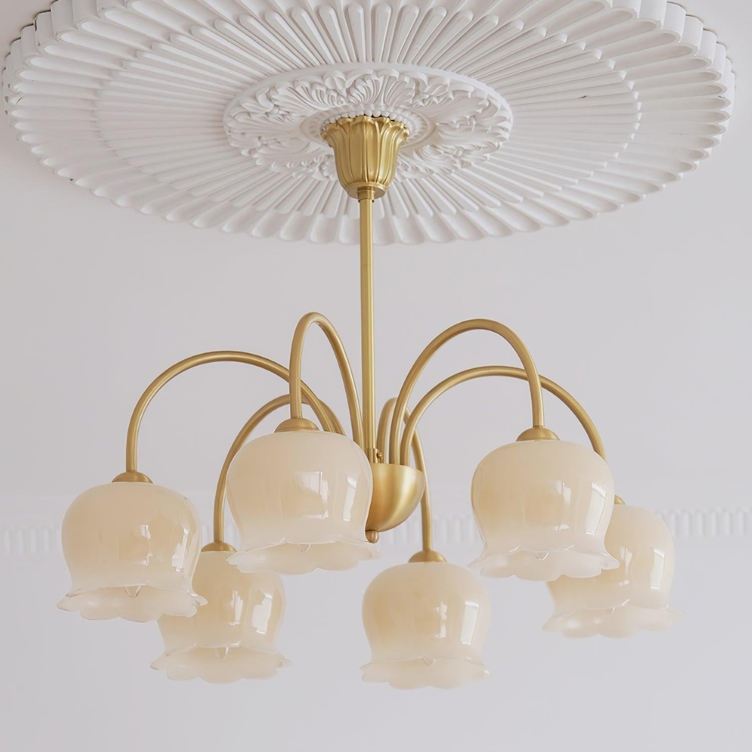 Florenza Brass Blossom Chandelier