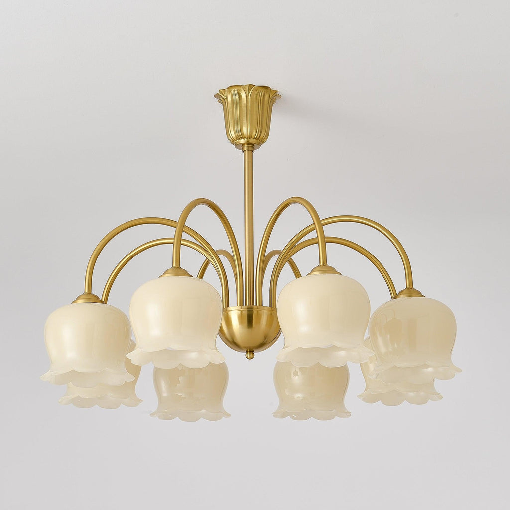 Florenza Brass Blossom Chandelier