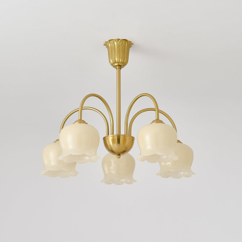 Florenza Brass Blossom Chandelier