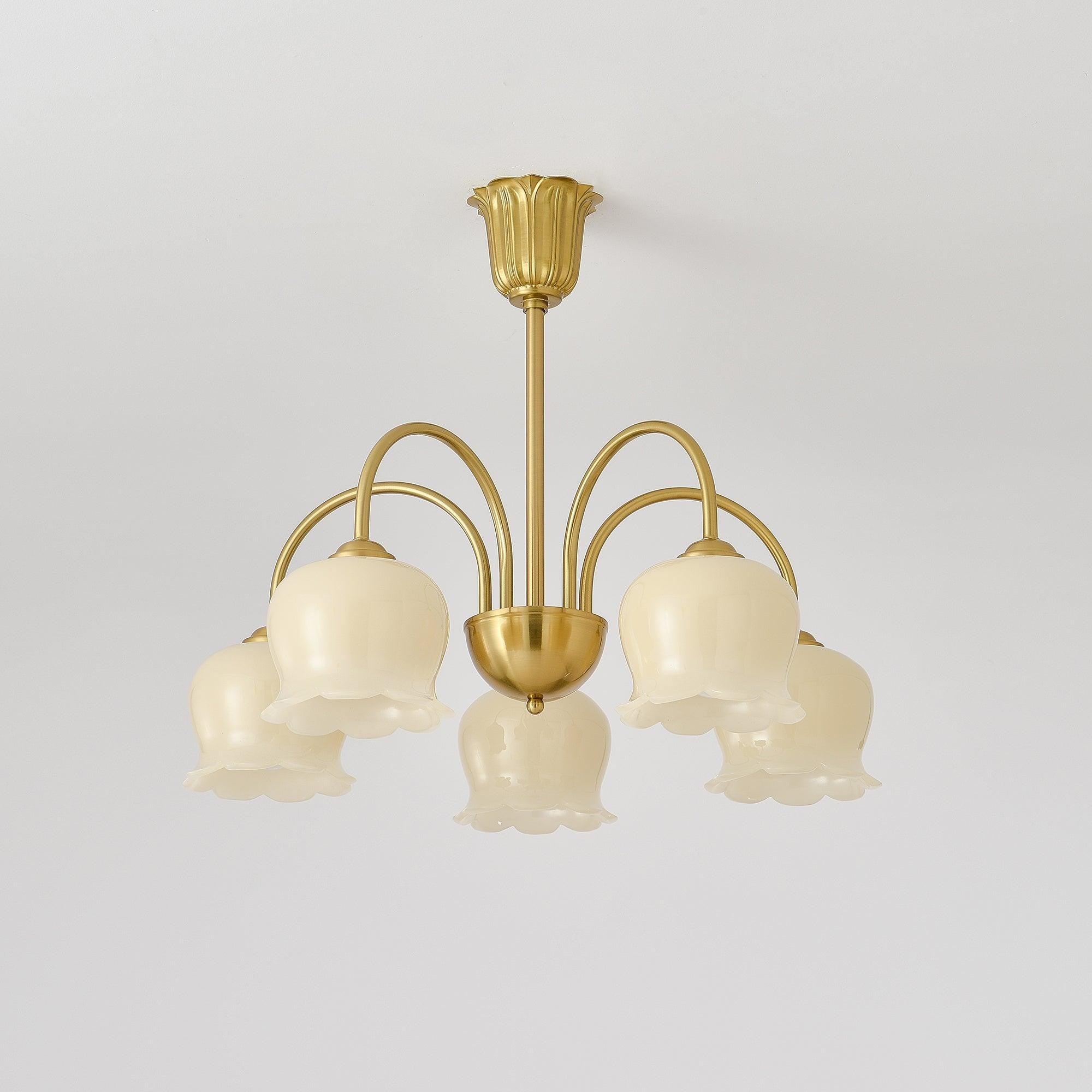 Florenza Brass Blossom Chandelier
