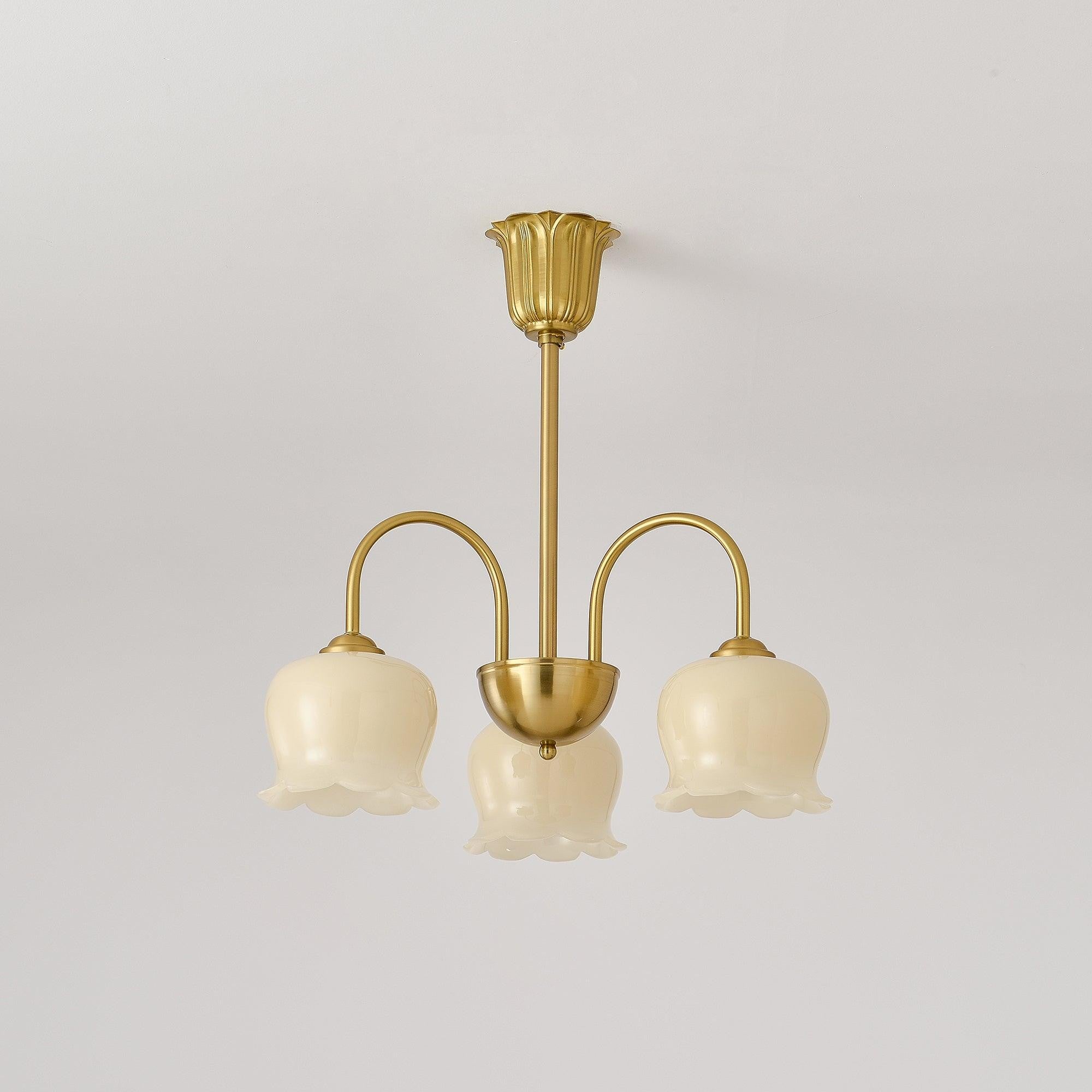 Florenza Brass Blossom Chandelier