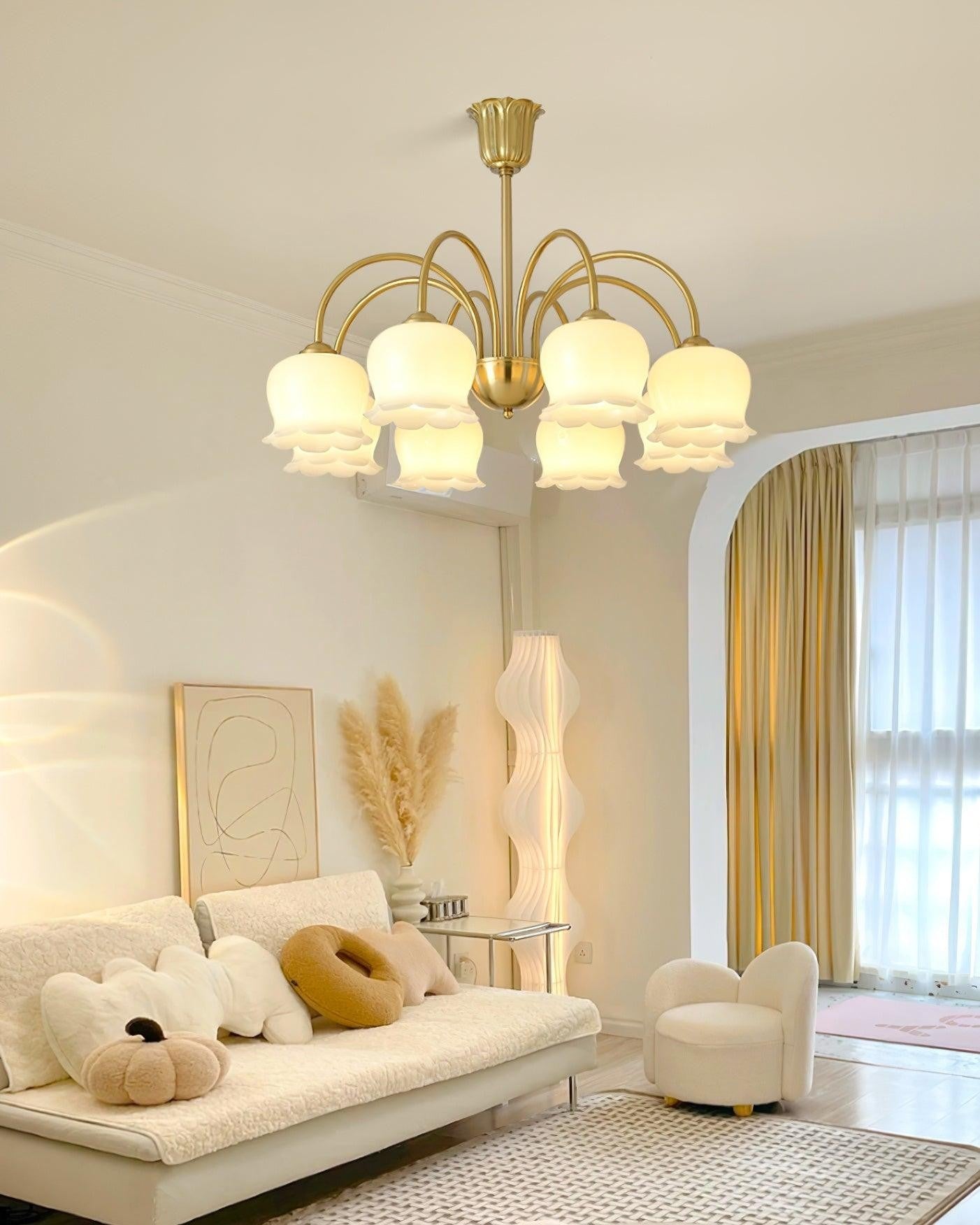 Florenza Brass Blossom Chandelier