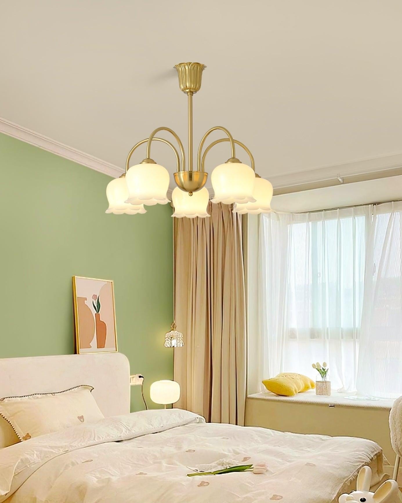 Florenza Brass Blossom Chandelier