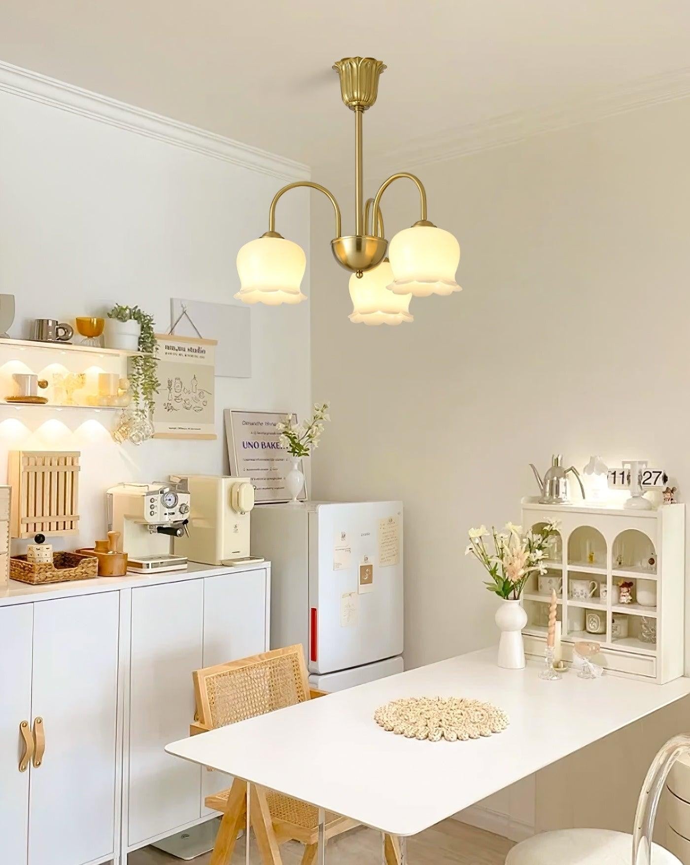 Florenza Brass Blossom Chandelier