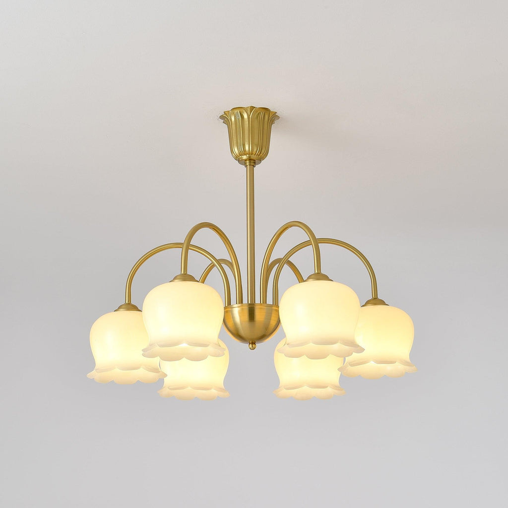 Florenza Brass Blossom Chandelier