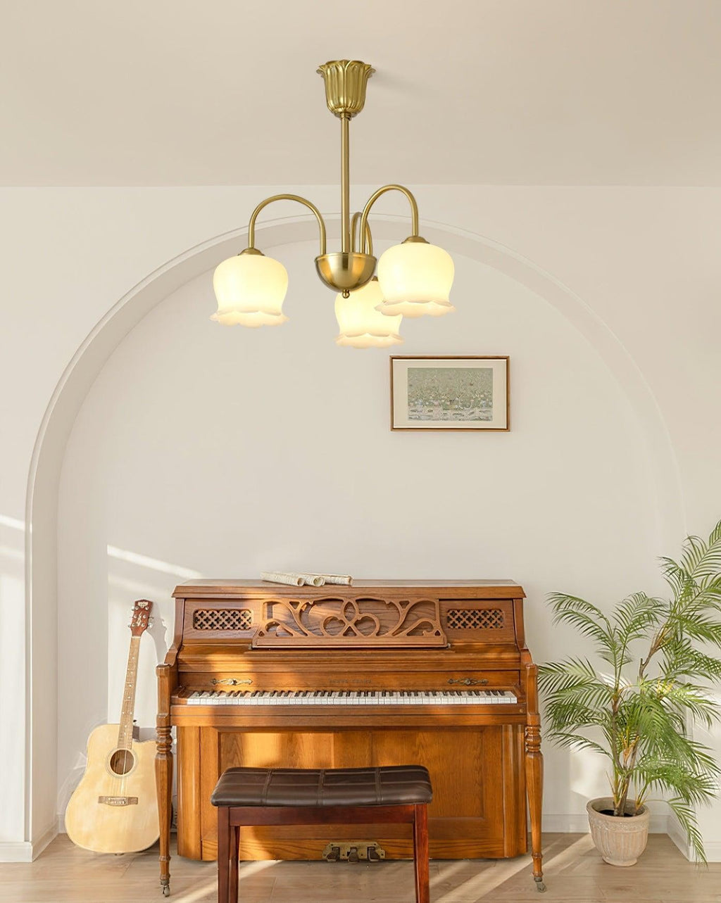 Florenza Brass Blossom Chandelier