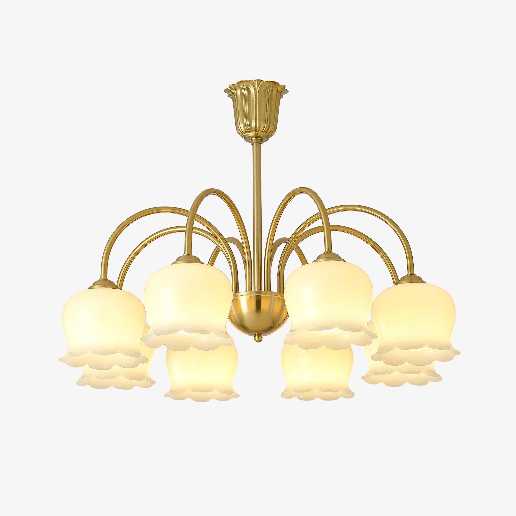 Florenza Brass Blossom Chandelier