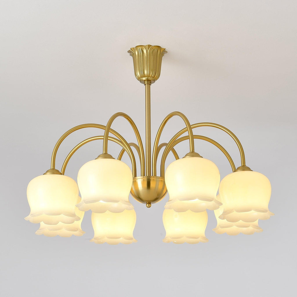 Florenza Brass Blossom Chandelier