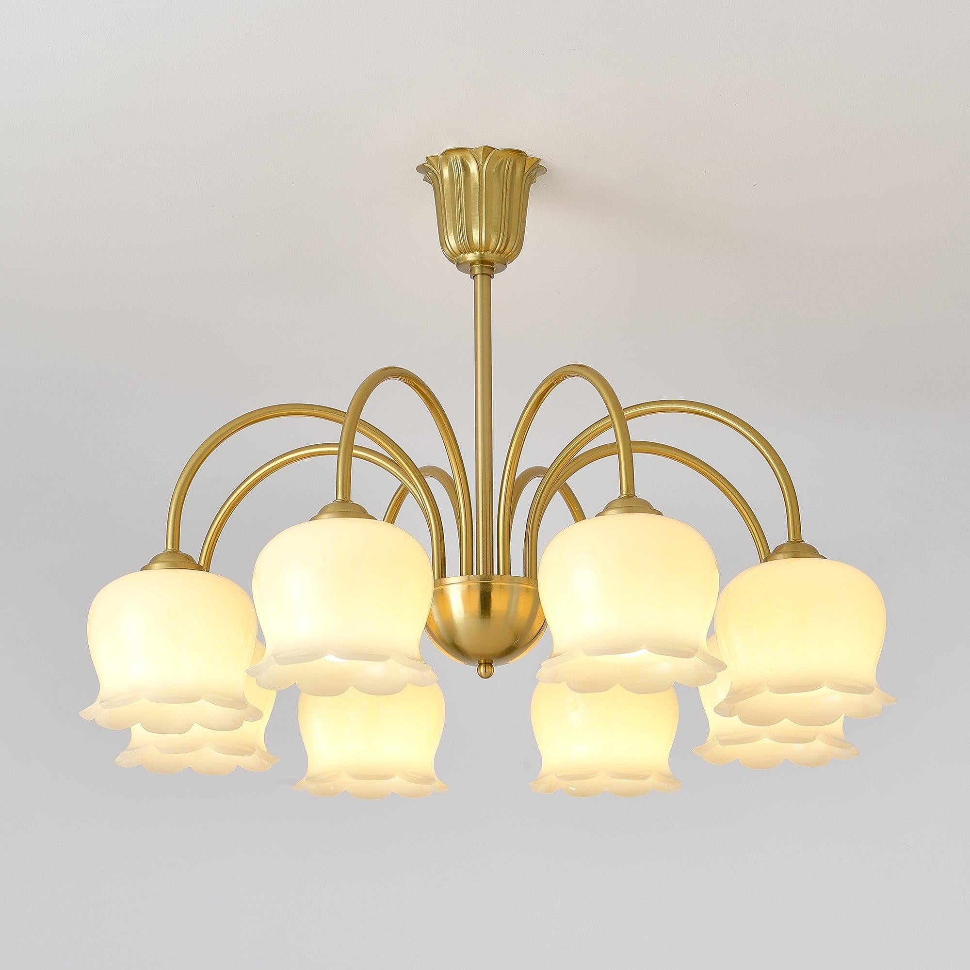Florenza Brass Blossom Chandelier