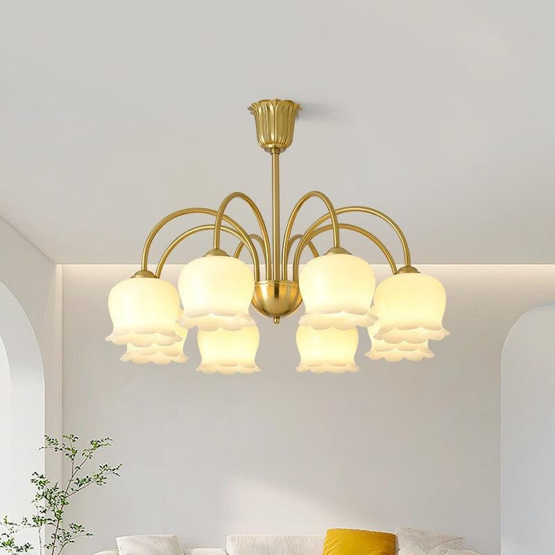 Florenza Brass Blossom Chandelier