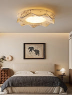 Florielle Fabric Flush Ceiling Light