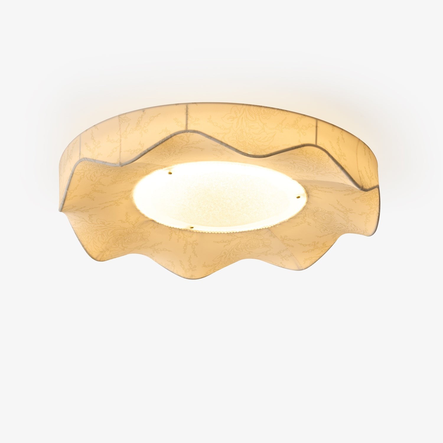 Florielle Fabric Flush Ceiling Light