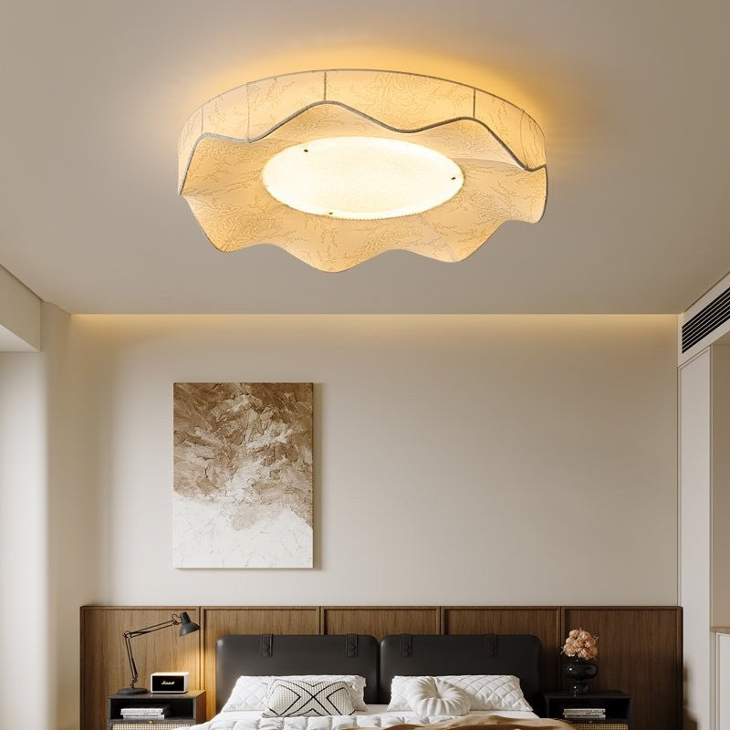 Florielle Fabric Flush Ceiling Light