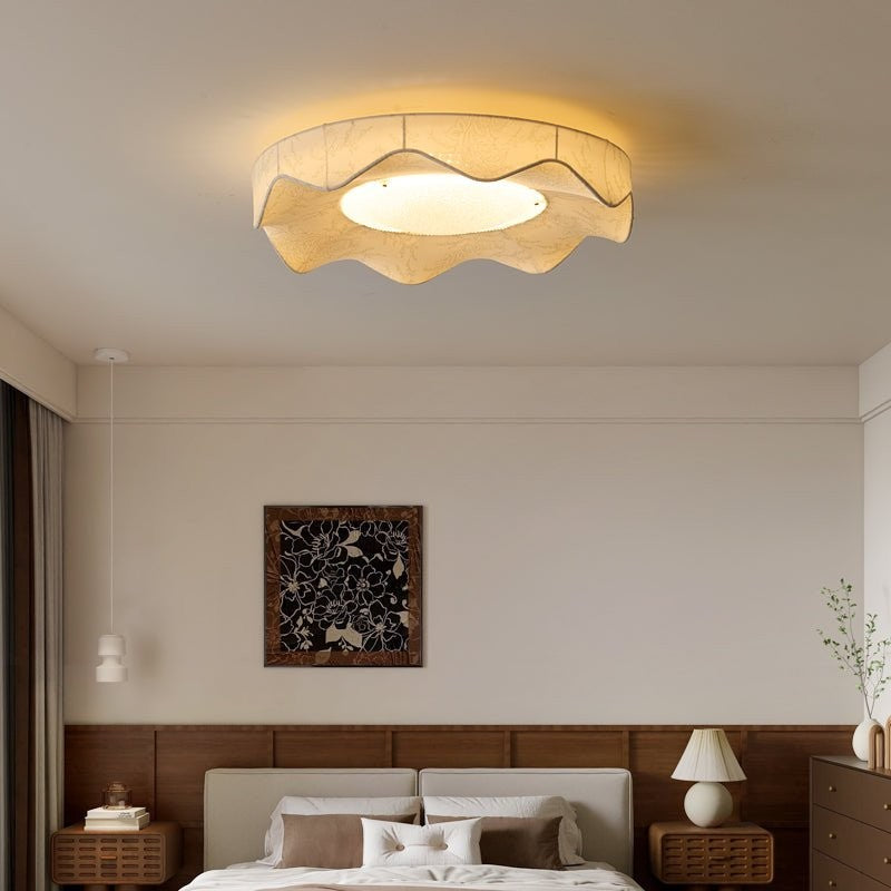 Florielle Fabric Flush Ceiling Light
