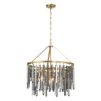 Gemma 24'' Modern Gold Chandelier Black 24"W x 26.5"H x 24"D