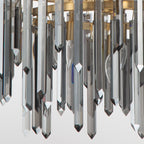 Gemma 24'' Modern Gold Chandelier Black 24"W x 26.5"H x 24"D