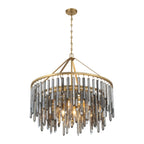 Gemma 32'' Modern Gold Chandelier Black 32"W x 30.75"H x 32"D