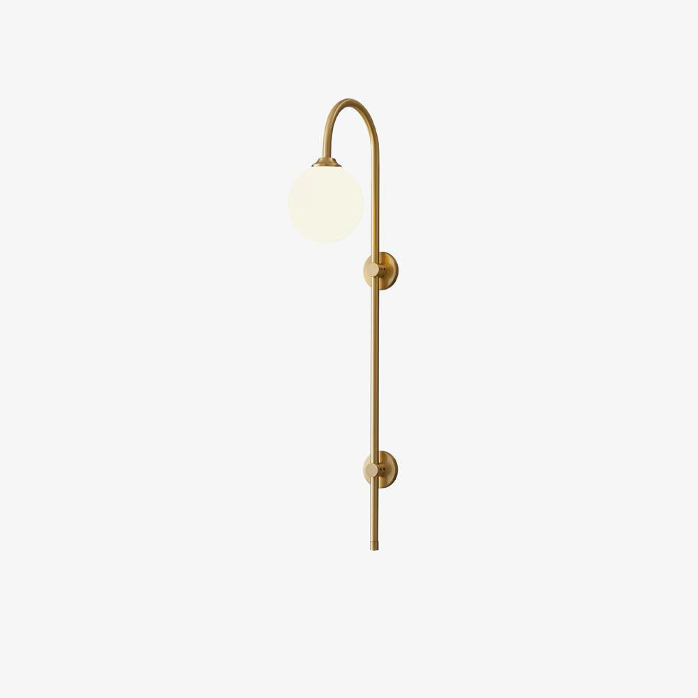 Globe Brass Vertical Wall Sconce