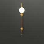 Globe Brass Vertical Wall Sconce