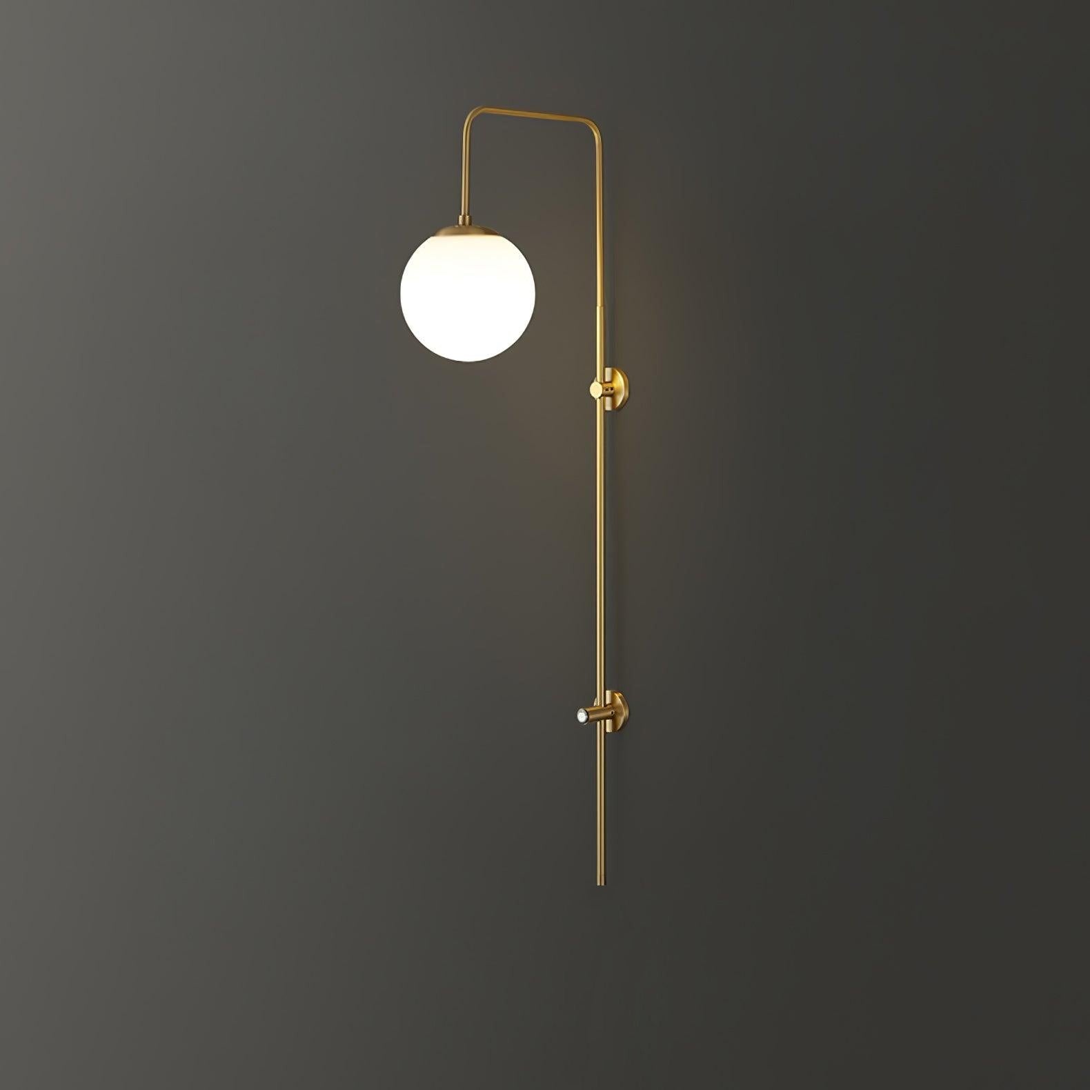 Globe Brass Vertical Wall Sconce