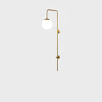 Globe Brass Vertical Wall Sconce