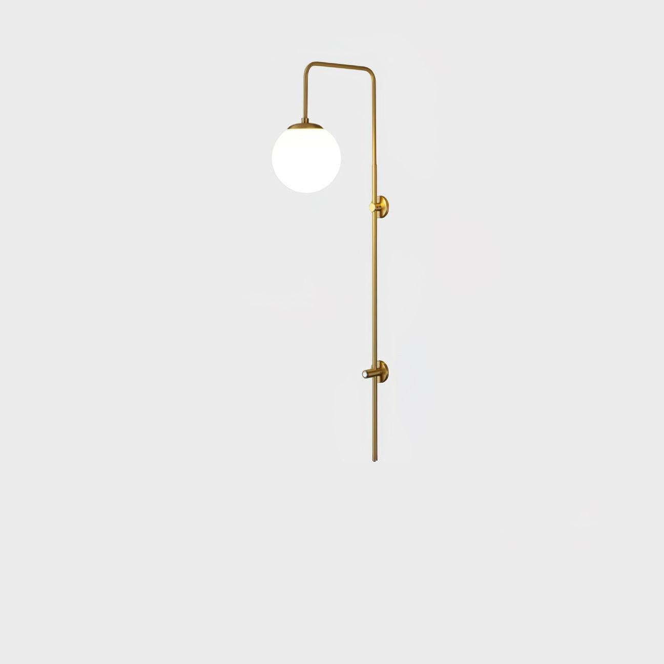Globe Brass Vertical Wall Sconce