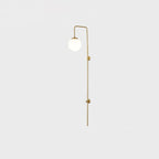 Globe Brass Vertical Wall Sconce