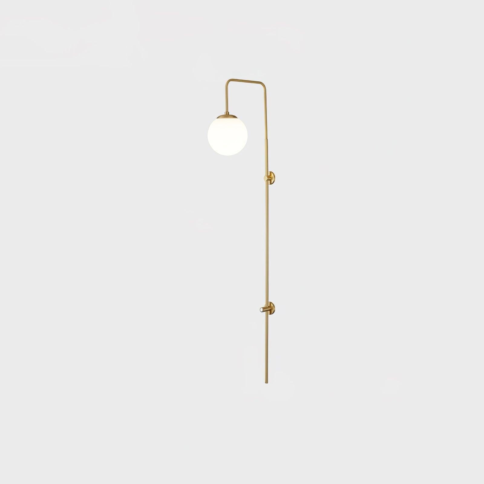 Globe Brass Vertical Wall Sconce
