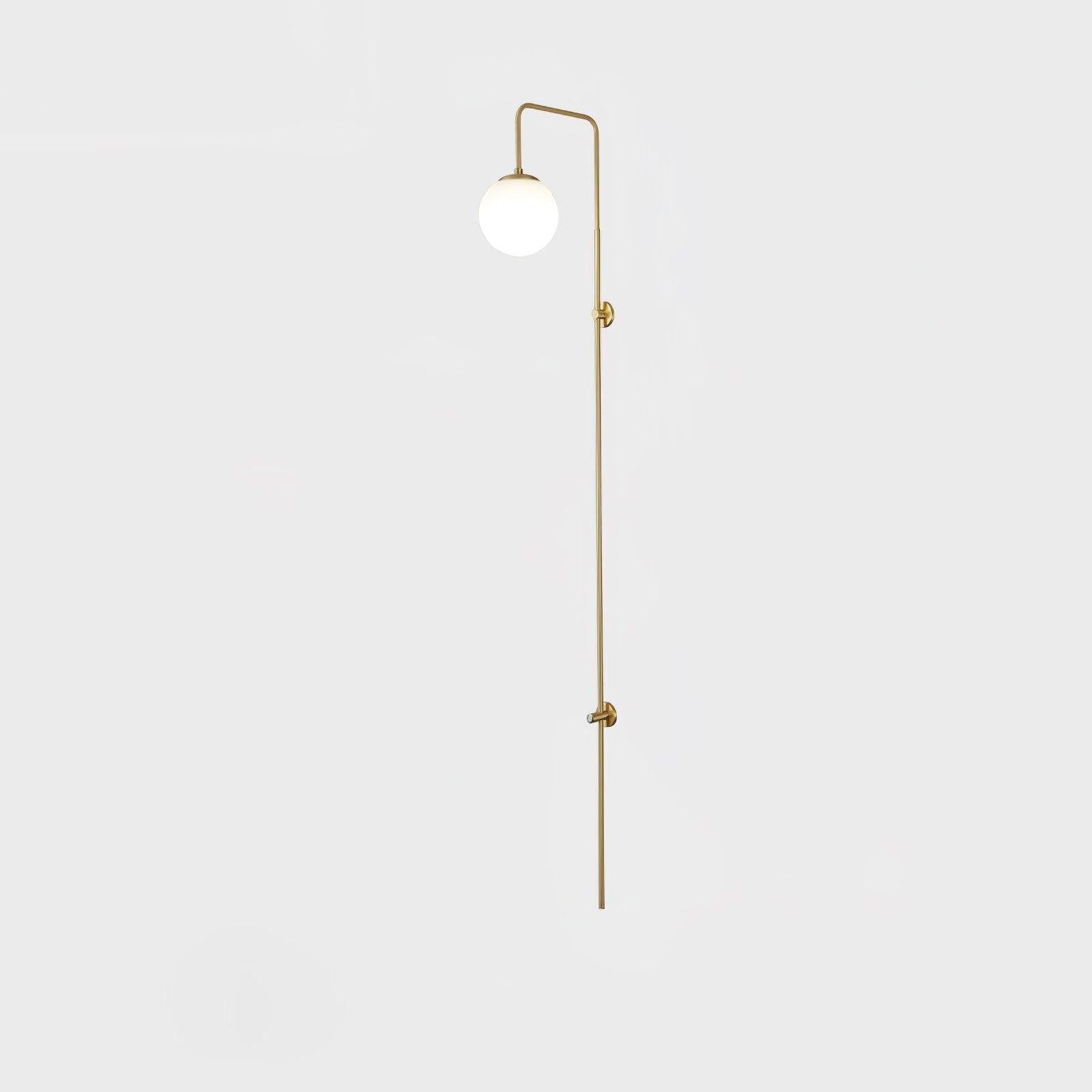 Globe Brass Vertical Wall Sconce