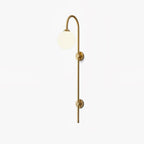 Globe Brass Vertical Wall Sconce