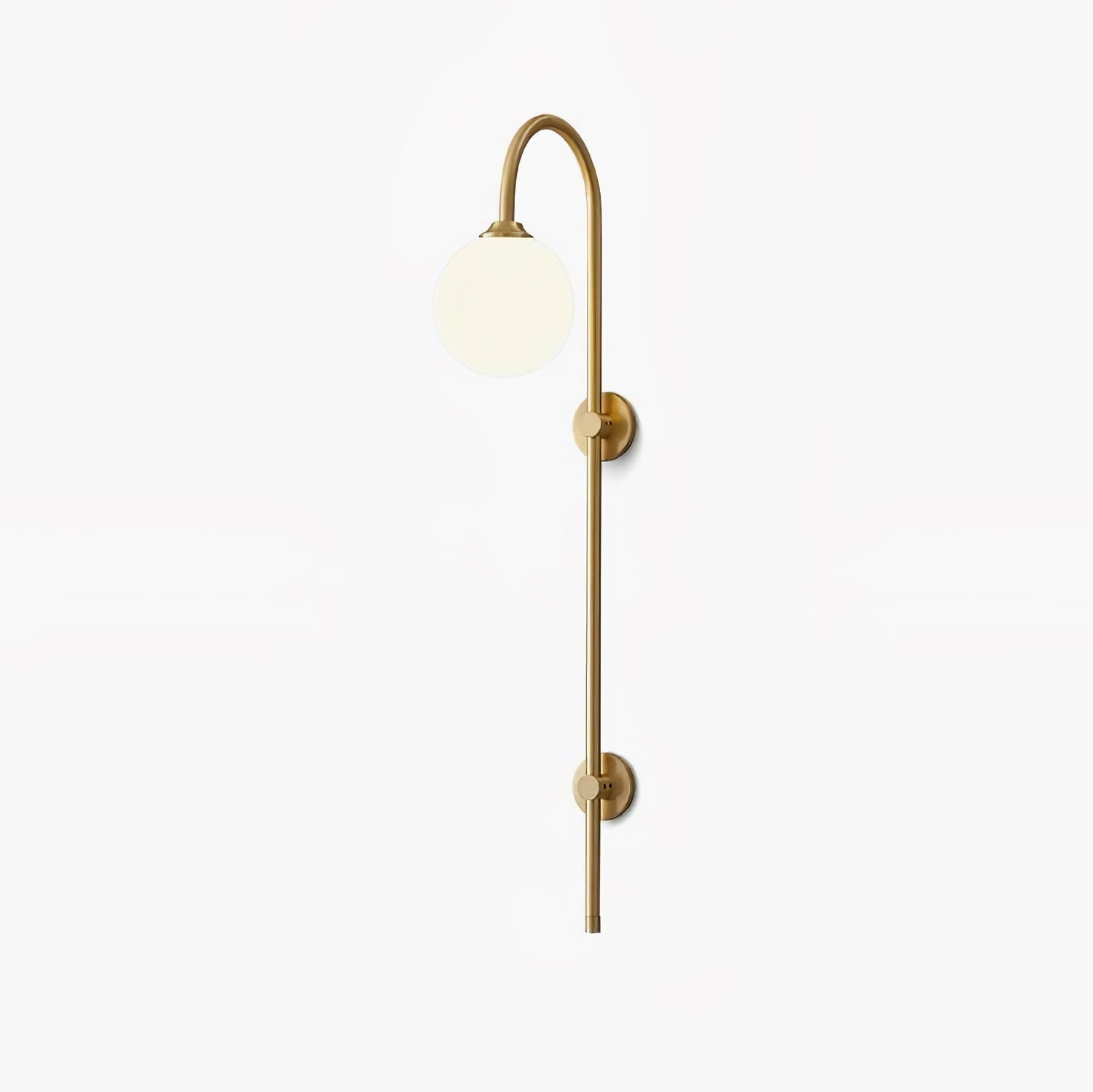 Globe Brass Vertical Wall Sconce