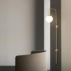Globe Brass Vertical Wall Sconce