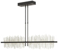 Gossamer 51.9" Black & Sterling Short LED Pendant