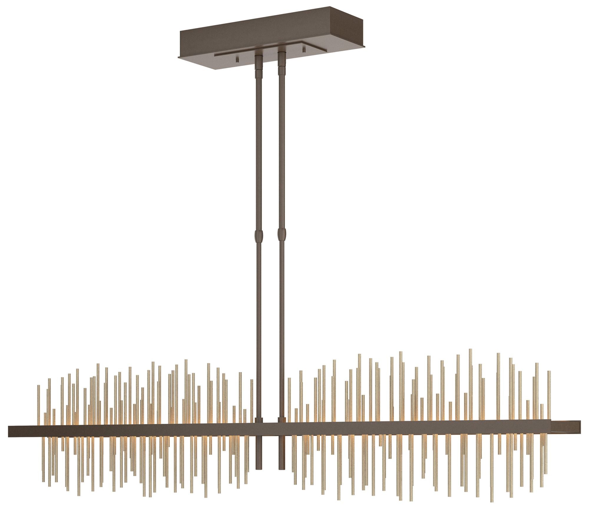 Gossamer 51.9" Bronze & Soft Gold Short LED Pendant