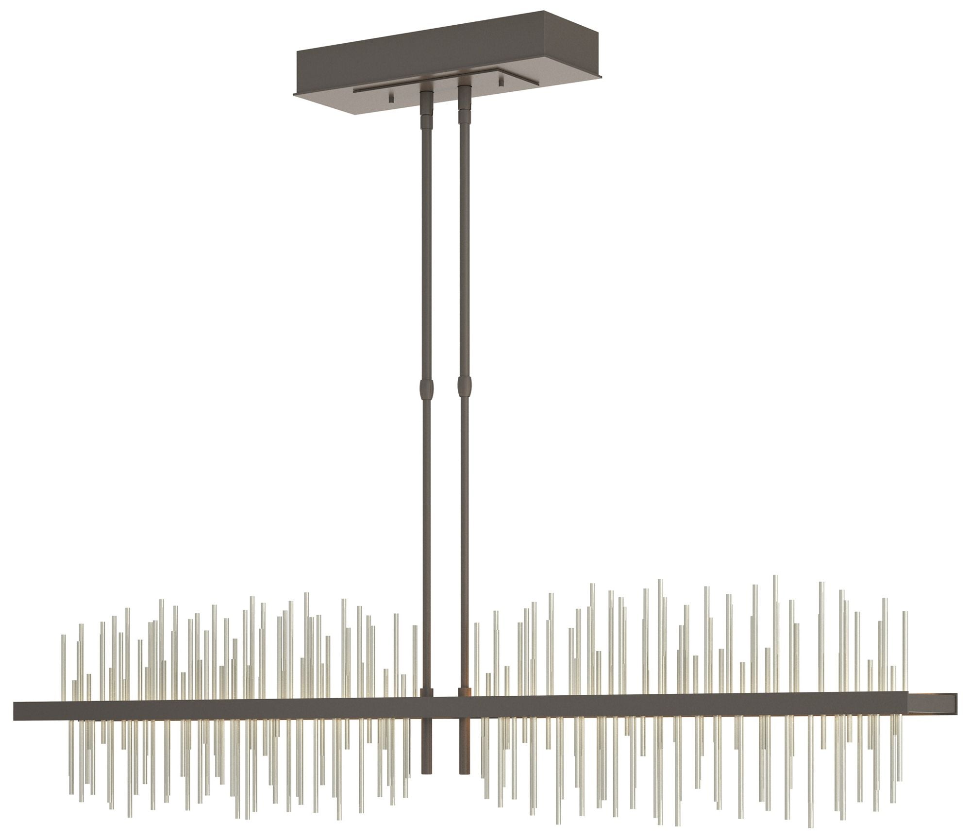 Gossamer 51.9" Dark Smoke & Sterling Short LED Pendant