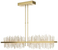 Gossamer 51.9" Modern Brass & Soft Gold Short LED Pendant