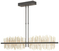 Gossamer 51.9" Natural Iron & Modern Brass Long LED Pendant