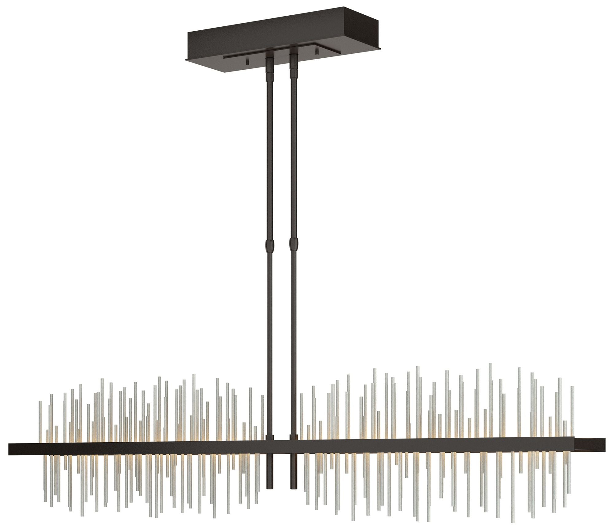 Gossamer 51.9" Oil Rubbed Bronze & Vintage Platinum Short LED Pend