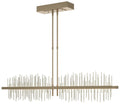 Gossamer 51.9" Soft Gold & Sterling Short LED Pendant