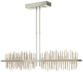 Gossamer 51.9" Sterling & Soft Gold Long LED Pendant