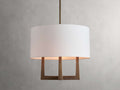 Harlow Crossframe Shaded Chandelier