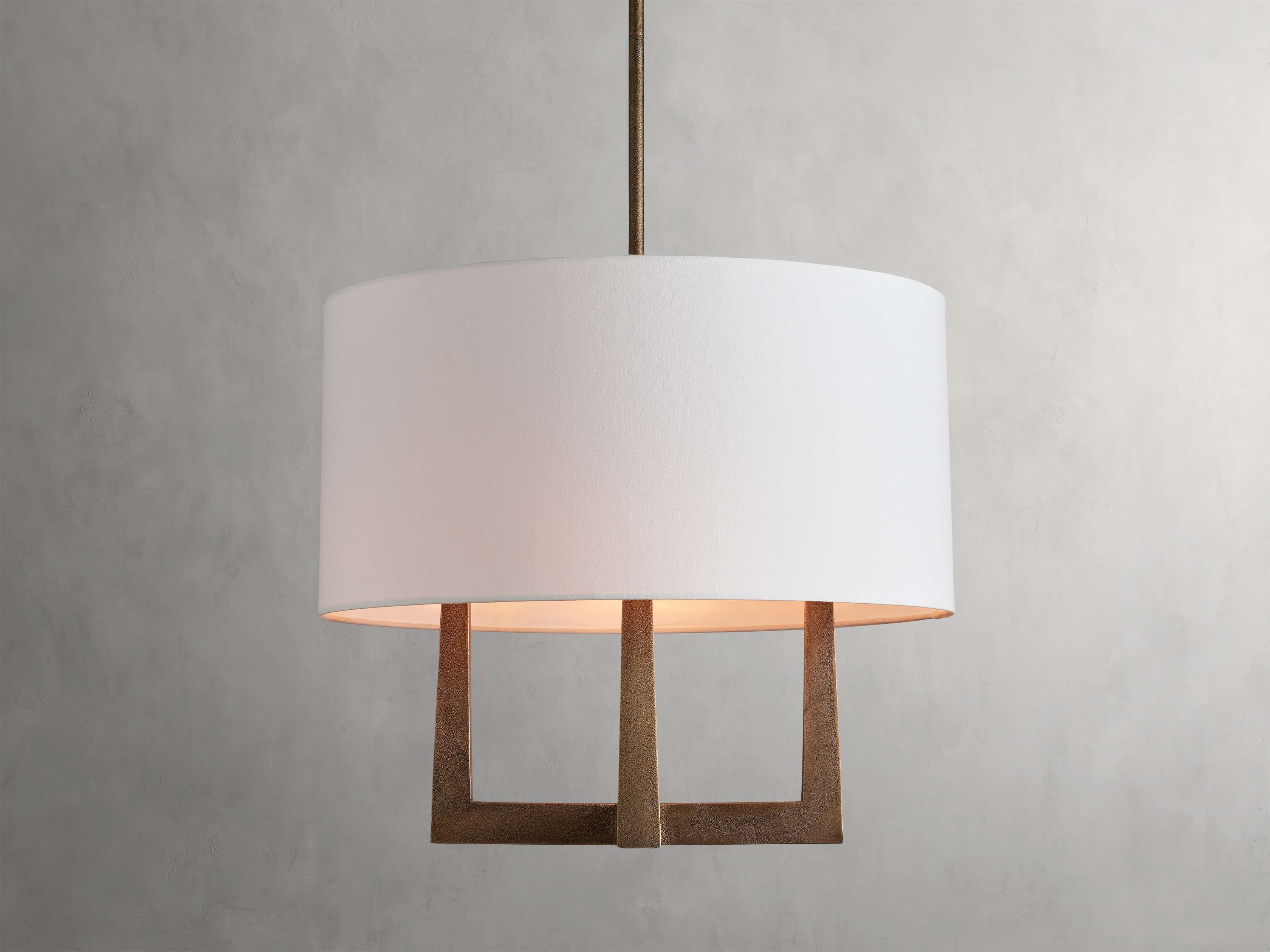 Harlow Crossframe Shaded Chandelier