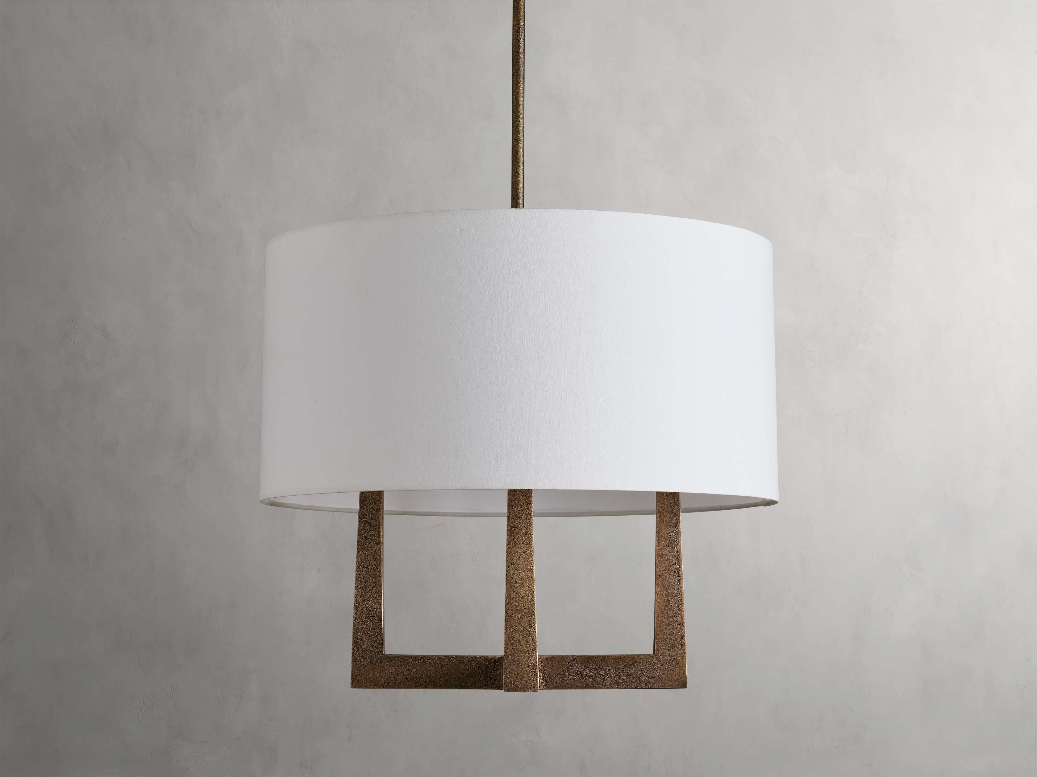 Harlow Crossframe Shaded Chandelier
