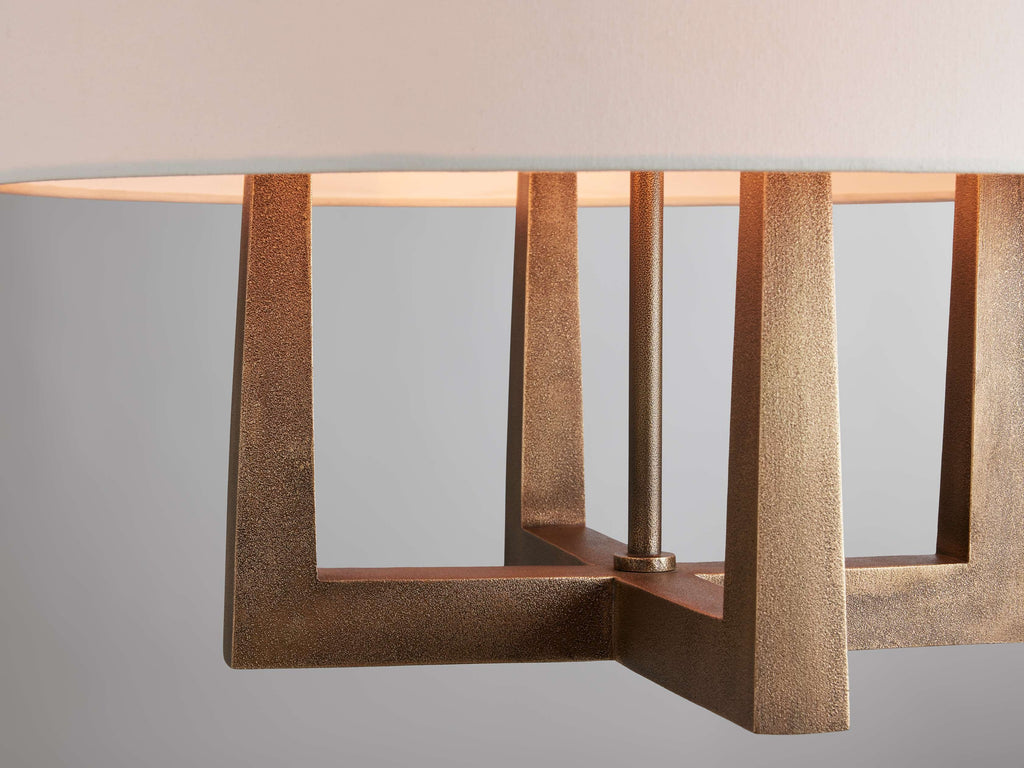 Harlow Crossframe Shaded Chandelier