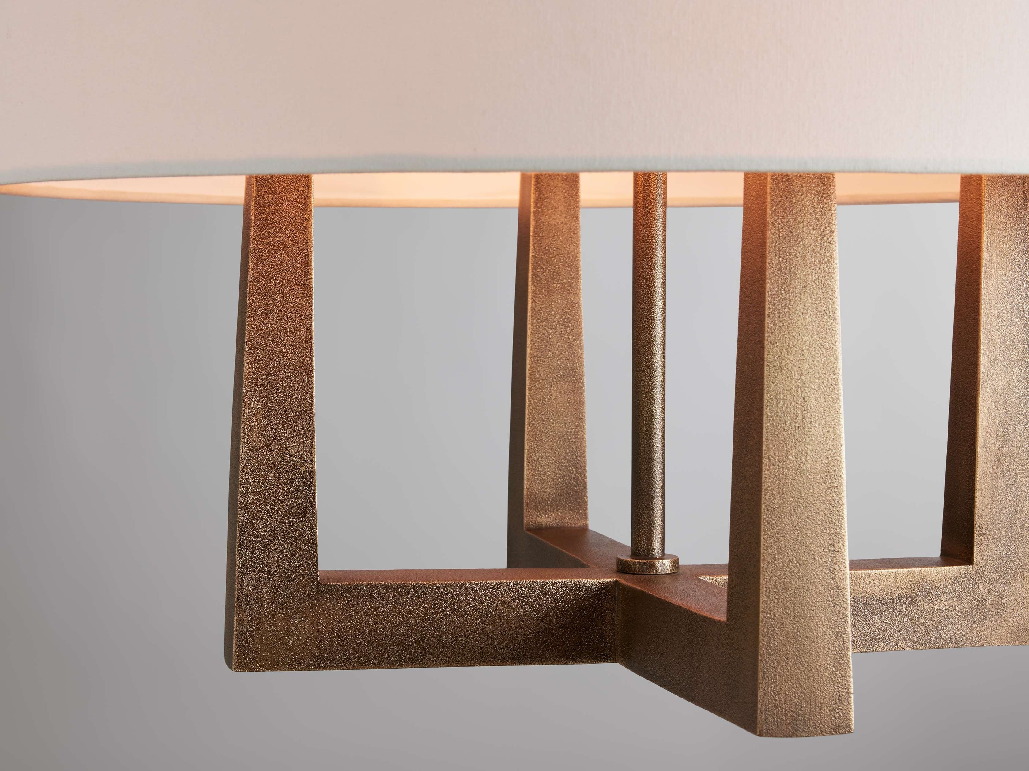 Harlow Crossframe Shaded Chandelier