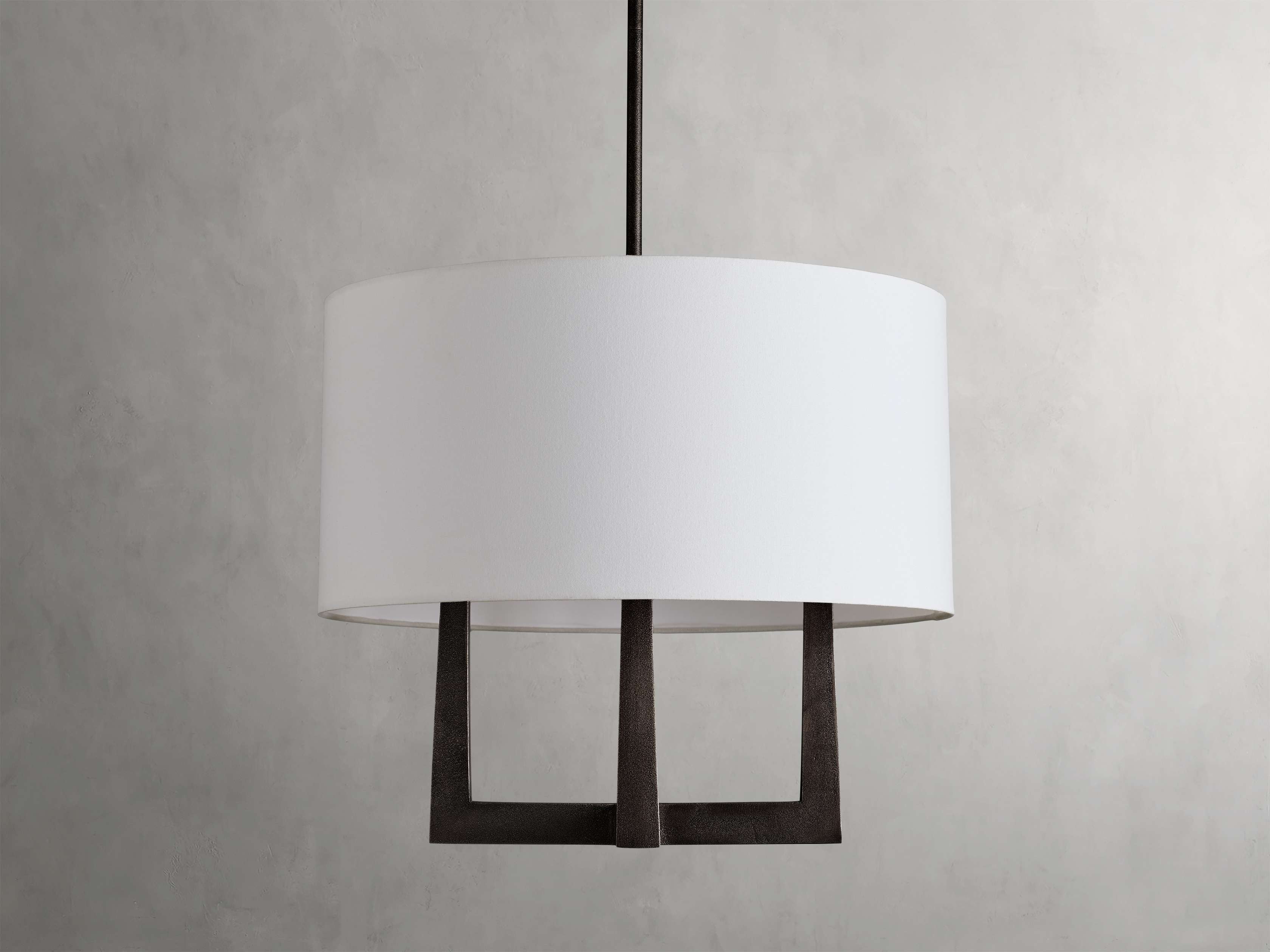 Harlow Crossframe Shaded Chandelier