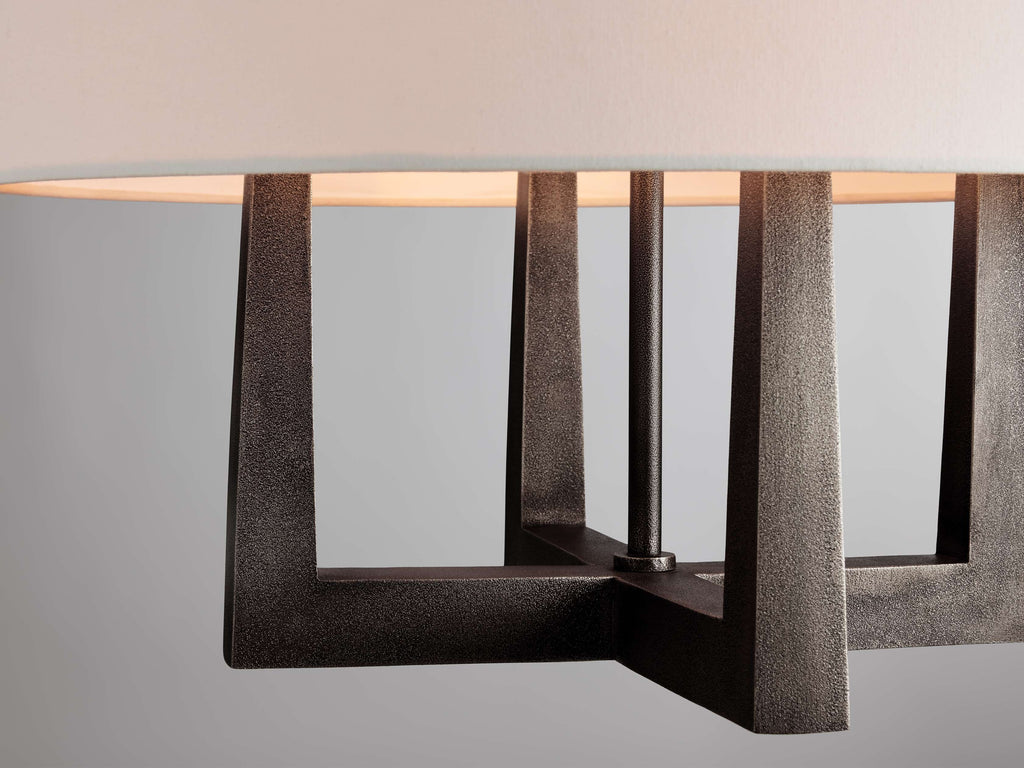 Harlow Crossframe Shaded Chandelier