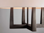 Harlow Crossframe Shaded Chandelier