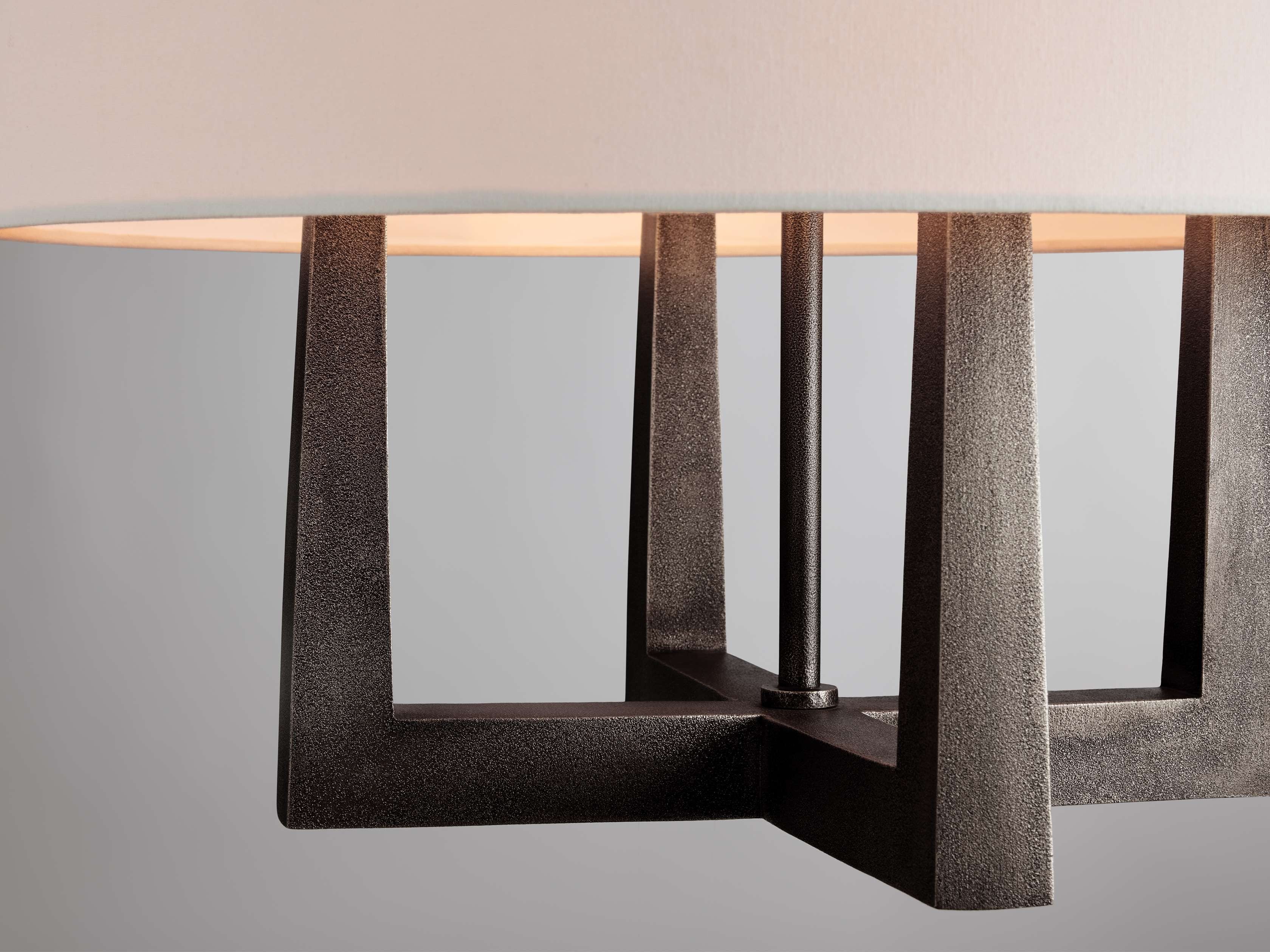 Harlow Crossframe Shaded Chandelier